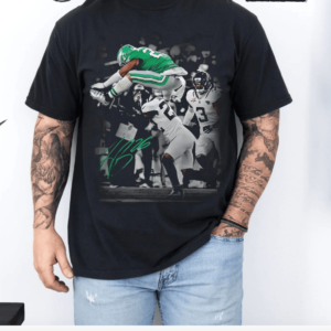 Saquon Barkley Backwards Hurdle Eagles Football Fan Gifts Shirt