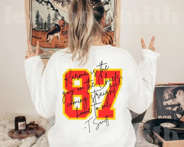 Karma Is The Guy On The Chiefs Game Day Shirt - Image 3