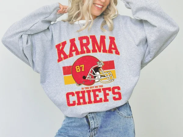 Karma is the Guy Taylor and Travis Game Day Shirt - Image 2