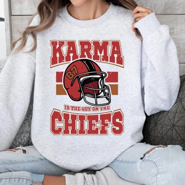 Karma Is The Guy On The Chiefs Game Day Shirt - Image 2