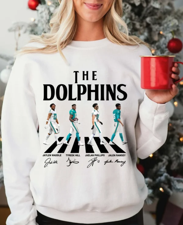 The Dolphins x Abbey Road Retro Game Day Shirt