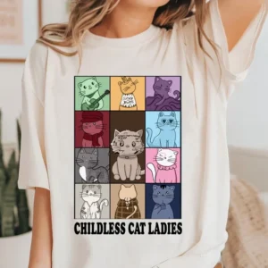 Childess Cat Lady Taylor Swift Inspired Shirt