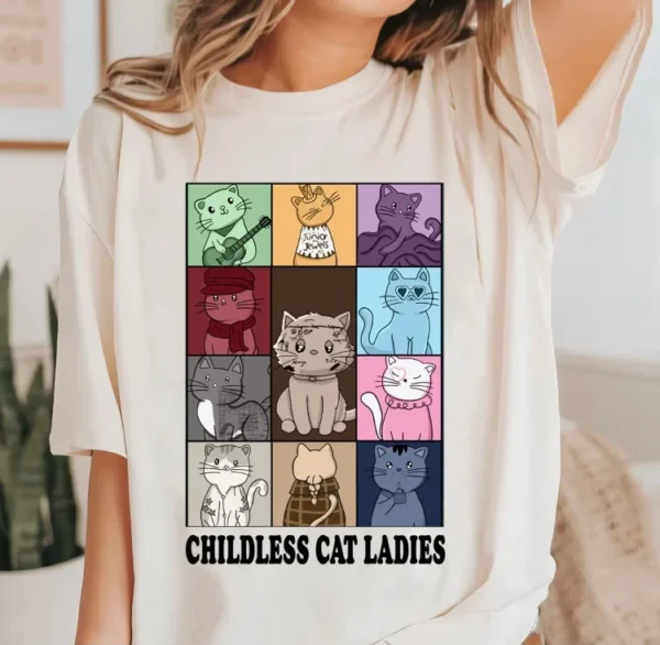 Childess Cat Lady Taylor Swift Inspired Shirt