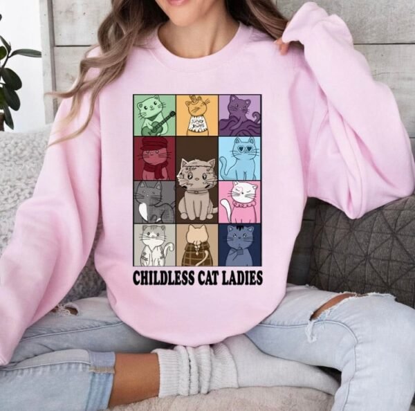 Childess Cat Lady Taylor Swift Inspired Shirt - Image 3