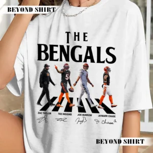 The Bengals Football Abbey Road Retro Game Day Shirt