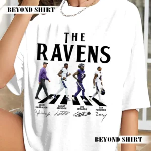 The Ravens Football Abbey Road Retro Game Day Shirt
