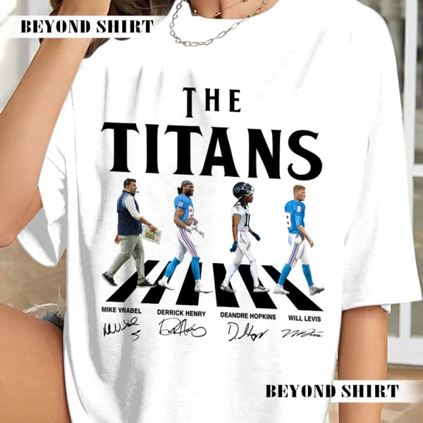 The Titans Football Abbey Road Retro Game Day Shirt