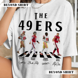 The 49ers Football Abbey Road Retro Game Day Shirt