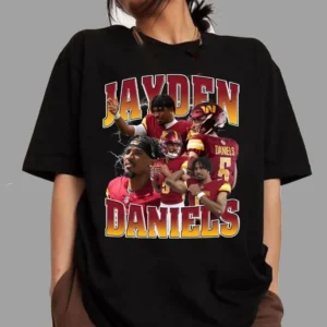 Jayden Daniels Graphic Design NFL Game Day Shirt
