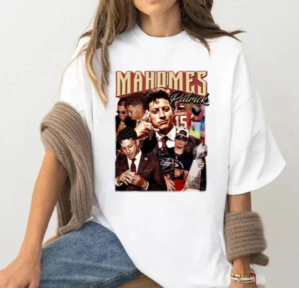 Patrick Mahomes Vintage Bootleg NFL Game Day Shirt - Image 2