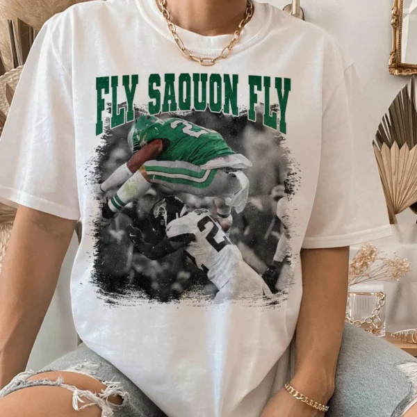 Saquon Barkley Eagles Fly Reverse Hurdle Game Day Shirt