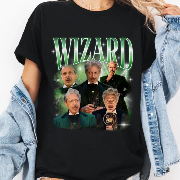 Wizard Jeff Goldblum Bootleg Wicked Movie Shirt