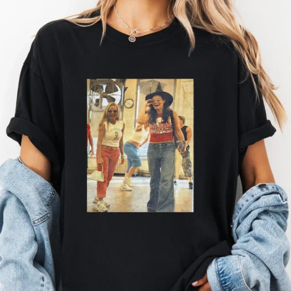 Idina Menzel Kristin Chenoweth Retro Photo Shirt - Image 2
