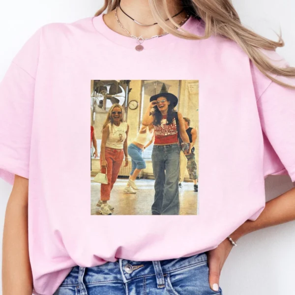 Idina Menzel Kristin Chenoweth Retro Photo Shirt - Image 3