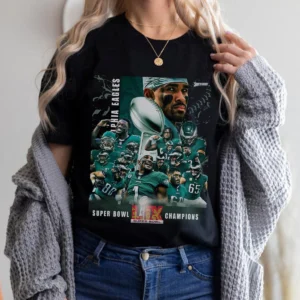 Super Bowl Champions Eagles LIX Game Day Fan Gifts Shirt