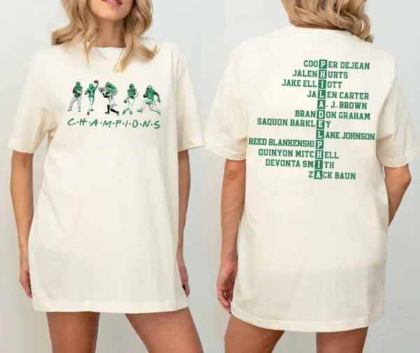 Eagles Champions Football Game Day Double Sided Shirt - Image 3