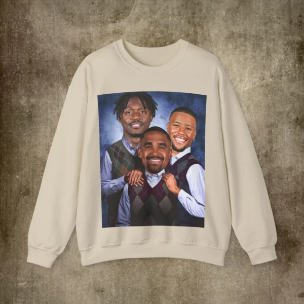 Jalen Hurts Saquon Barkley AJ Brown Eagles Football Fan Gifts Shirt