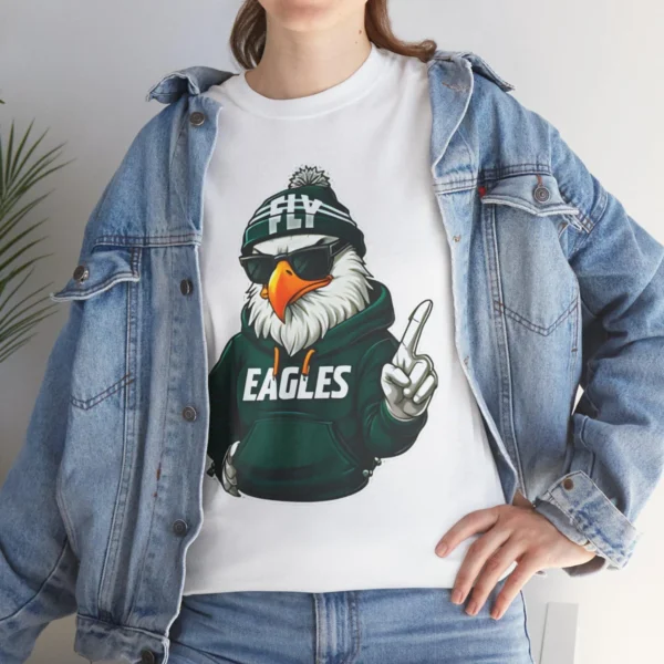 Cool Face Eagles Sunglasses Eagles Football Fan Gifts Shirt - Image 3