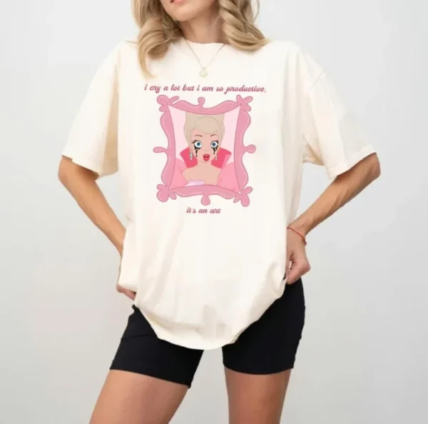 I Cry A Lot But I'm So Productive For Swifties Fan Shirt - Image 3