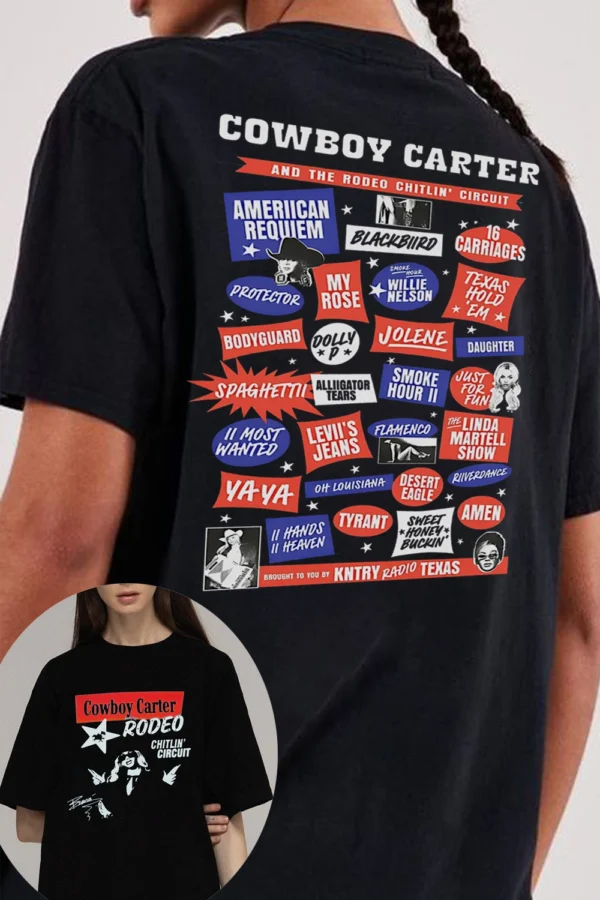 Cowboy Carter Tour For Fan 2 Sided Shirt C1010