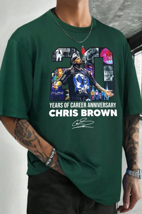 20 Years Of Chris Brown Shirt - Image 6