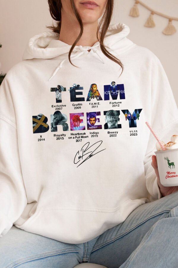 Team Chris Brown Tour Breezy Bowl XX Vintage Shirt - Image 9