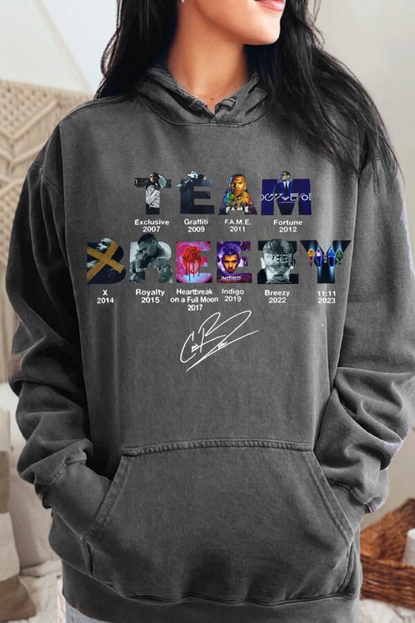 Team Chris Brown Tour Breezy Bowl XX Vintage Shirt - Image 8