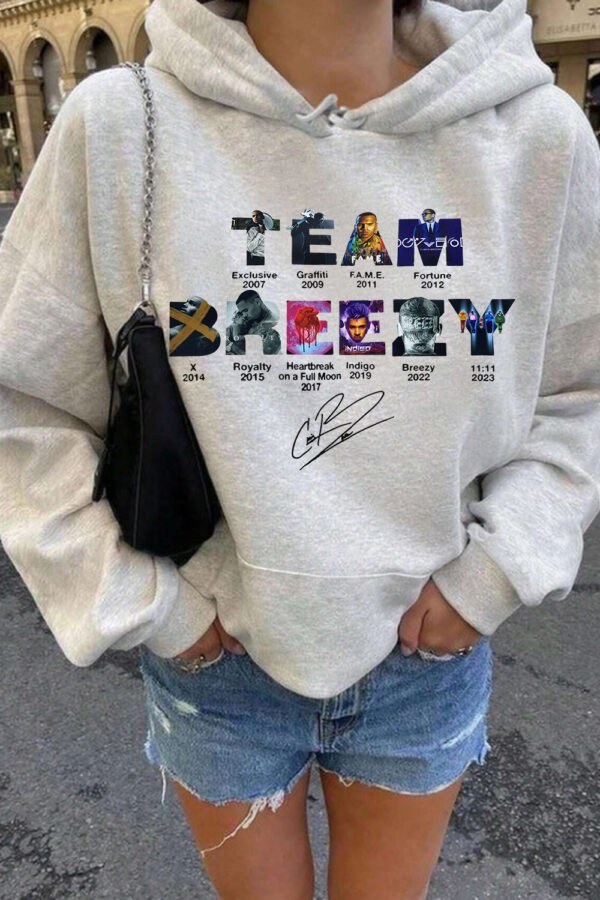 Team Chris Brown Tour Breezy Bowl XX Vintage Shirt - Image 7