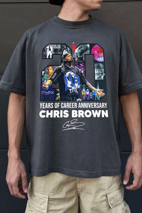 20 Years Of Chris Brown Shirt - Image 5