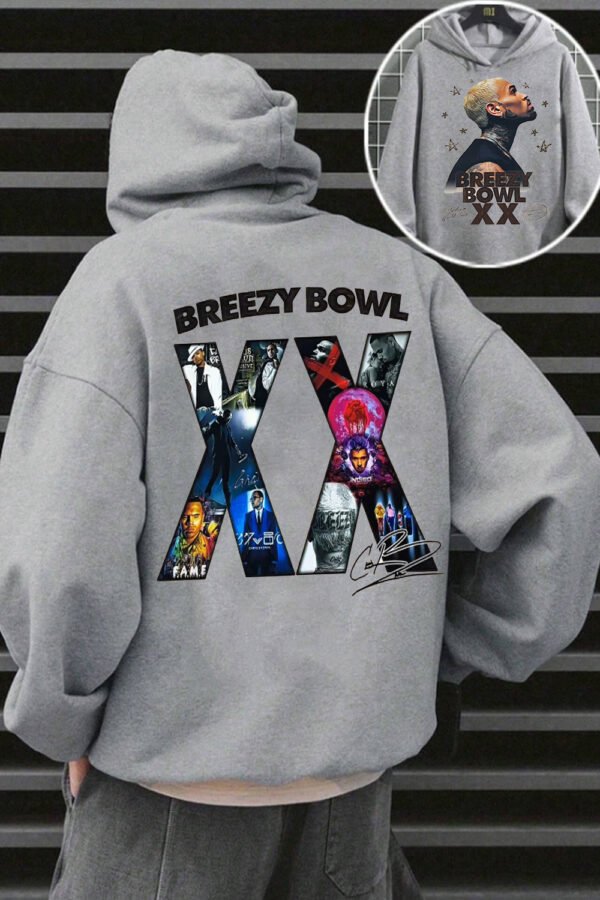 2 Sided Chris Brown Tour Breezy Bowl Shirt - Image 3