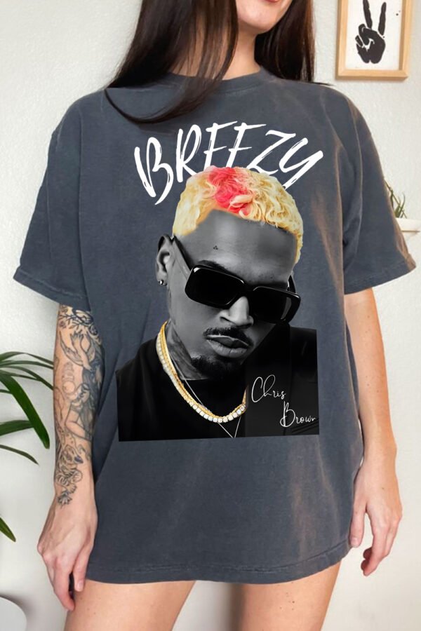 Chris Brown Tour Breezy Bowl XX Vintage Shirt - Image 3