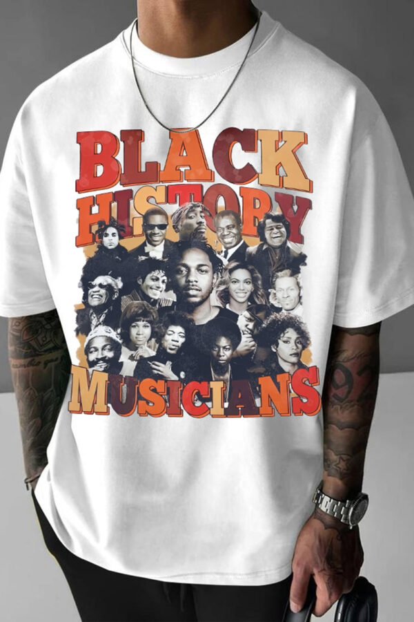 Kendrick Lamar Tupac And Others Musicians Graphic Tee K019 - Image 2
