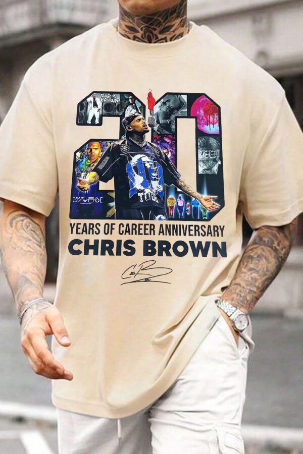 20 Years Of Chris Brown Shirt - Image 2