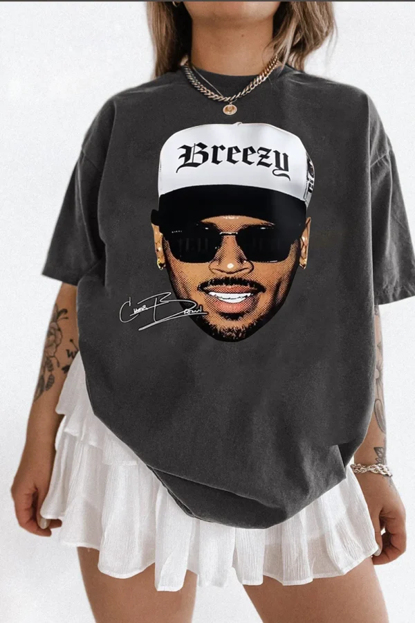 Chris Brown Tour Breezy Bowl XX Funny Shirt - Image 4