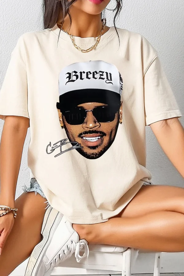 Chris Brown Tour Breezy Bowl XX Funny Shirt - Image 2