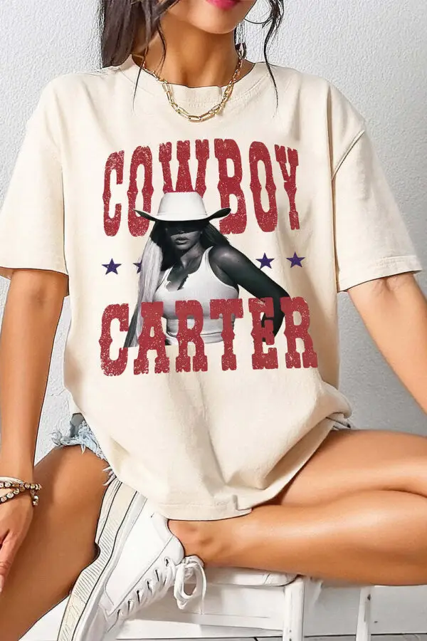 Queen Bee Carter Cowboy Tour Album Shirt C1023