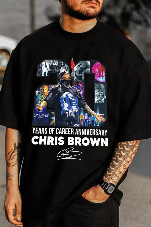 20 Years Of Chris Brown Shirt - Image 4