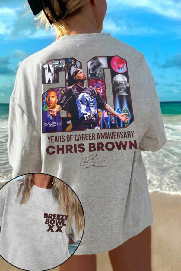 2 Sided Chris Brown Tour Breezy Bowl Shirt - Image 5