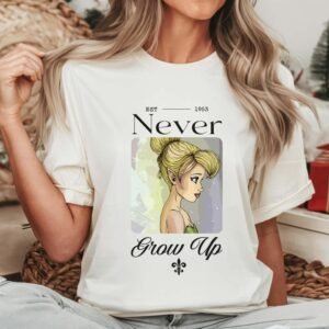 Never Grow Up Princess Charater Shirt