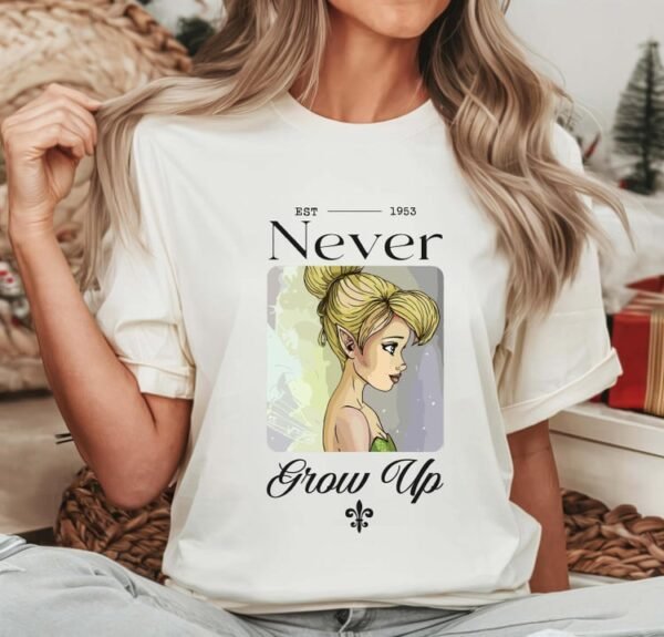 Never Grow Up Princess Charater Shirt