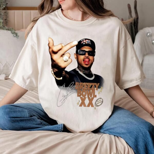 Breezy Bowl XX Funny Middle Finger Shirt - Image 2