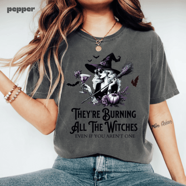 They're Burning Witches Taylor Halloween Shirt