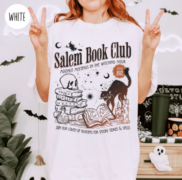 Salem Book Club Halloween Shirt