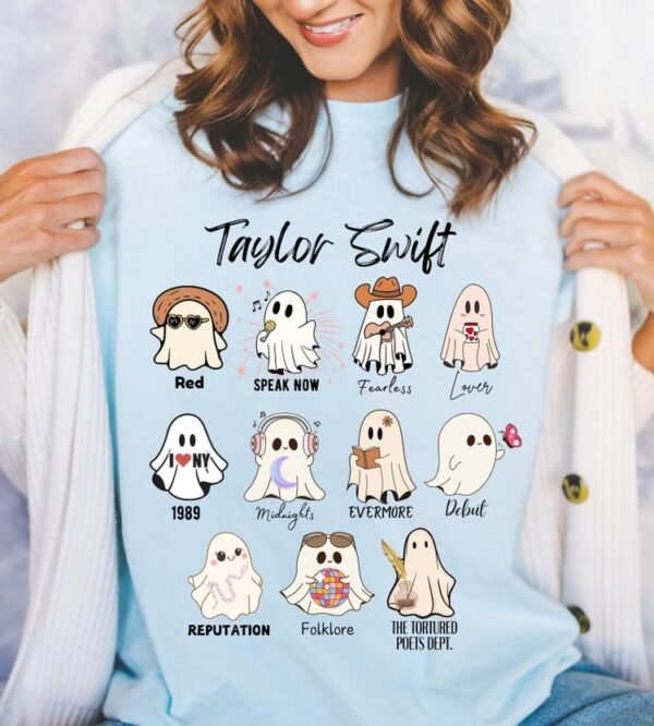 Taylor Swift Ghost Albums Halloween Shirt