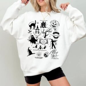 Spooky Swifties with Halloween Symbols & Song Lyrics Shirt