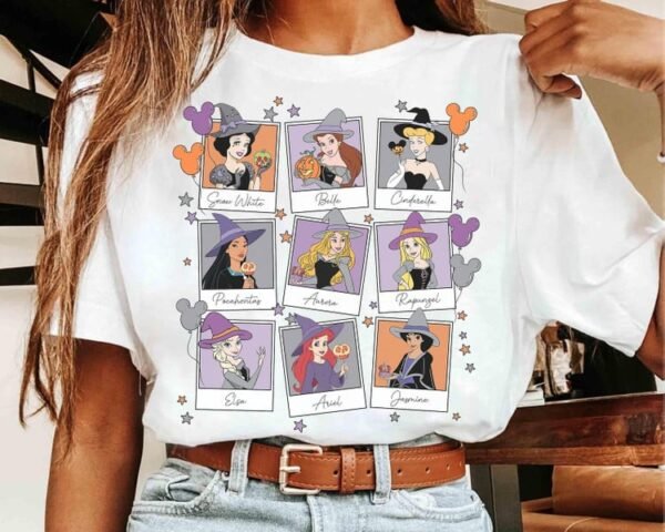 Vintage Disney Princess Halloween Polaroid Balloons Shirt