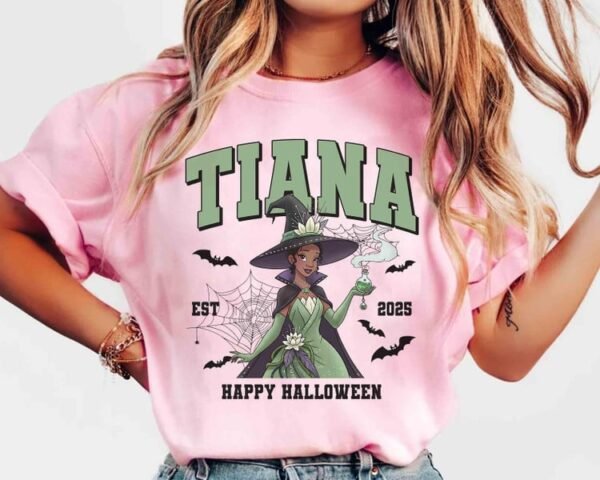Halloween Tiana Princess Witches Shirt