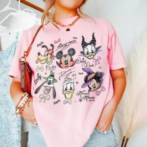 Coquette Bow Mickey & Friends Halloween Shirt
