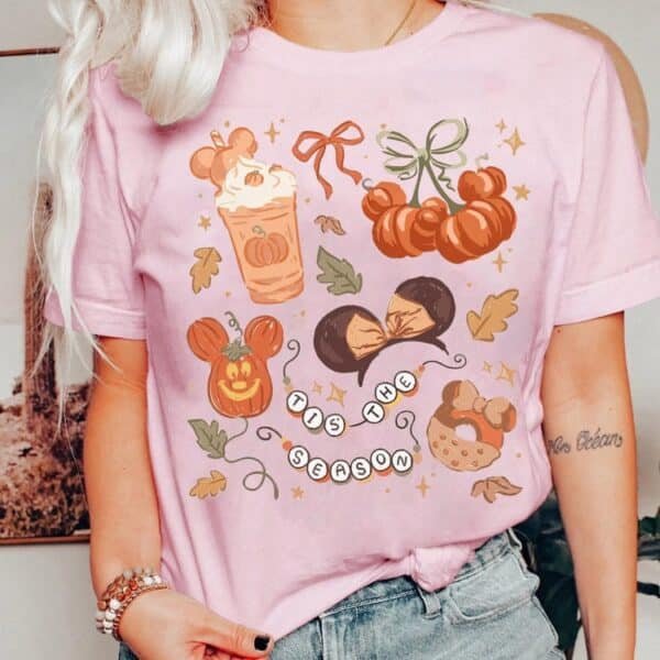 Retro Coquette Bow Disney Halloween Shirt