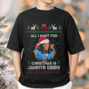 All I Want For Christmas Is Jahmyr Gibb Funny Football Fan Shirt
